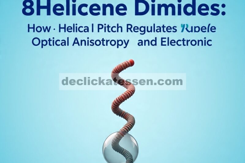 Perilaku Seperti Pegas dalam [8]Helicene Diimides: Bagaimana Pitch Heliks Mengatur Anisotropi Optik dan Konjugasi Elektronik