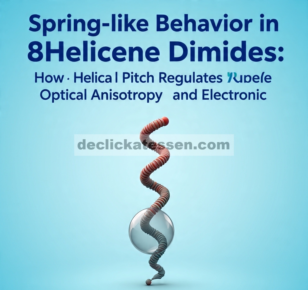 Perilaku Seperti Pegas dalam [8]Helicene Diimides: Bagaimana Pitch Heliks Mengatur Anisotropi Optik dan Konjugasi Elektronik