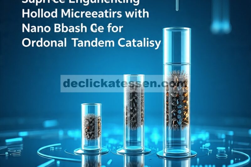 Rekayasa Permukaan Mikroreaktor Berongga dengan Sikat Nano Katalitik untuk Katalisis Tandem Ortogonal