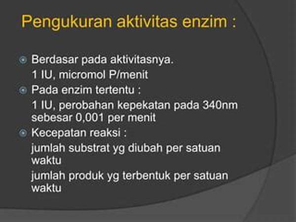 Pengukuran Aktivitas Enzim